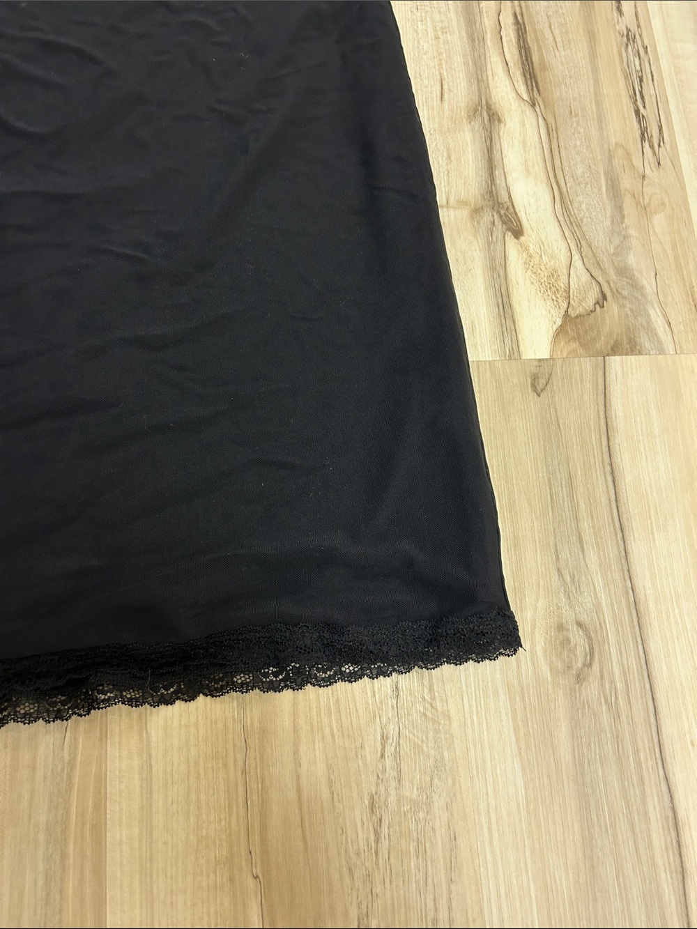 Brandy Melville Black Pencil Skirt with Lace Trim image 2
